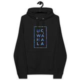 No Wahala Seal Print Unisex eco raglan hoodie