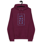 No Wahala Seal Print Unisex eco raglan hoodie