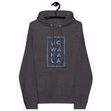 No Wahala Seal Print Unisex eco raglan hoodie
