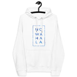 No Wahala Seal Print Unisex eco raglan hoodie