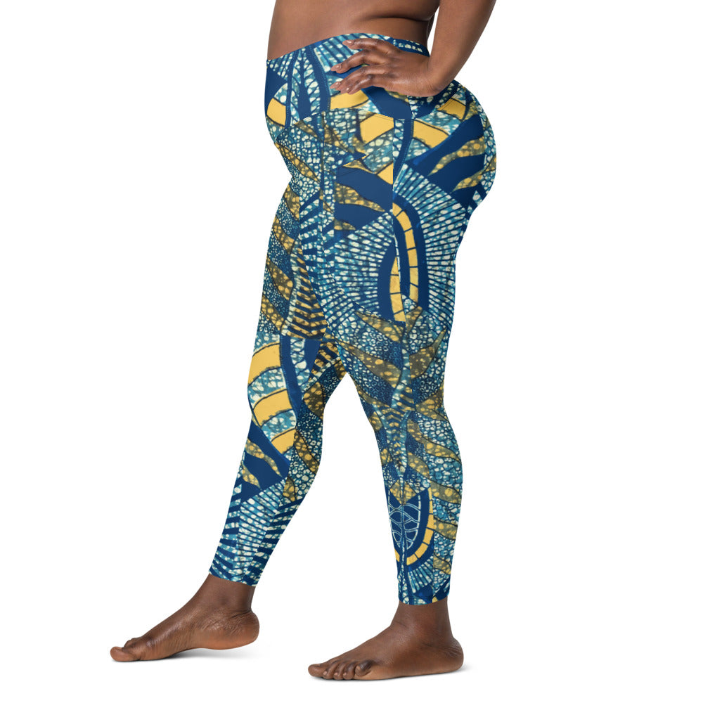 African print Activewear  Ankara leggings and kente yoga pants