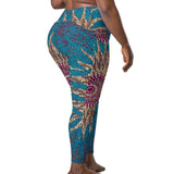 Tribal Marks Ankara Fire Stretch Leggings