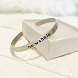 Inspired Statement Metal Stamped Cuff Bracelet Bangle