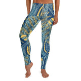 Front View of the Vintage Shaperoot Ankara Print Leggings - Tribal Marks - Identity, Truth and Culture Lifestyle Brand