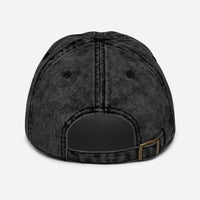 Tribal Marks Doxologist vintage twill cap in black -back view