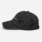 Tribal Marks Doxologist vintage twill cap in black in second side detail