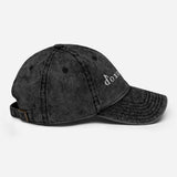 Tribal Marks Doxologist vintage twill cap in black side view