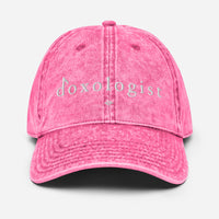 Tribal Marks Doxologist vintage twill cap in pink