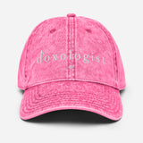 Tribal Marks Doxologist vintage twill cap in pink