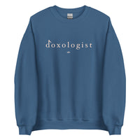 Tribal Marks hymn lovers Doxologist crewneck sweatshirt in indigo