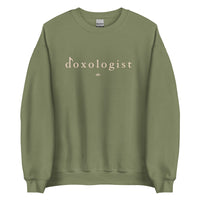 Tribal Marks hymn lovers Doxologist crewneck sweatshirt in military green