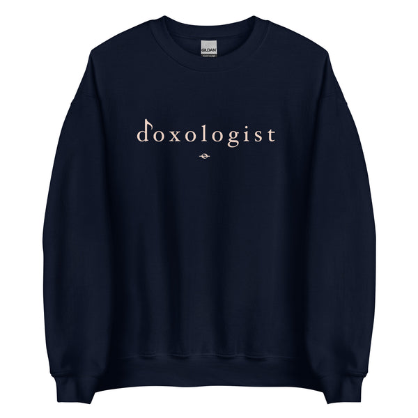 Tribal Marks hymn lovers Doxologist crewneck sweatshirt in navy blue