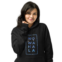 No Wahala Seal Print Unisex eco raglan hoodie