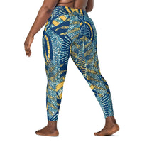 The Wrapper Ankara Leggings with Pockets