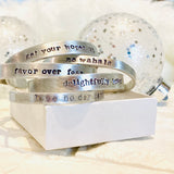 Get Your Hopes Up Metal Stamped Cuff