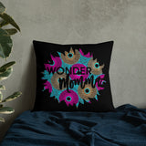 Wonder Momma Ankara Print Graphic Premium Pillow