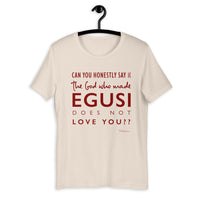 Can You Honestly Say that The God who Made Egusi T-Shirt