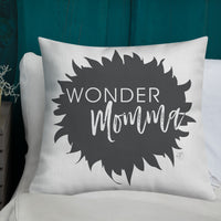 Wonder Momma Print Graphic Premium Pillow