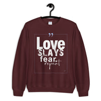 Tribal Marks - Love Slays Fear. Repeat Sweatshirt - Beloved Sage Collection