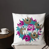 Wonder Momma Ankara Print Graphic Premium Pillow