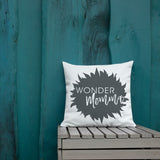 Wonder Momma Print Graphic Premium Pillow